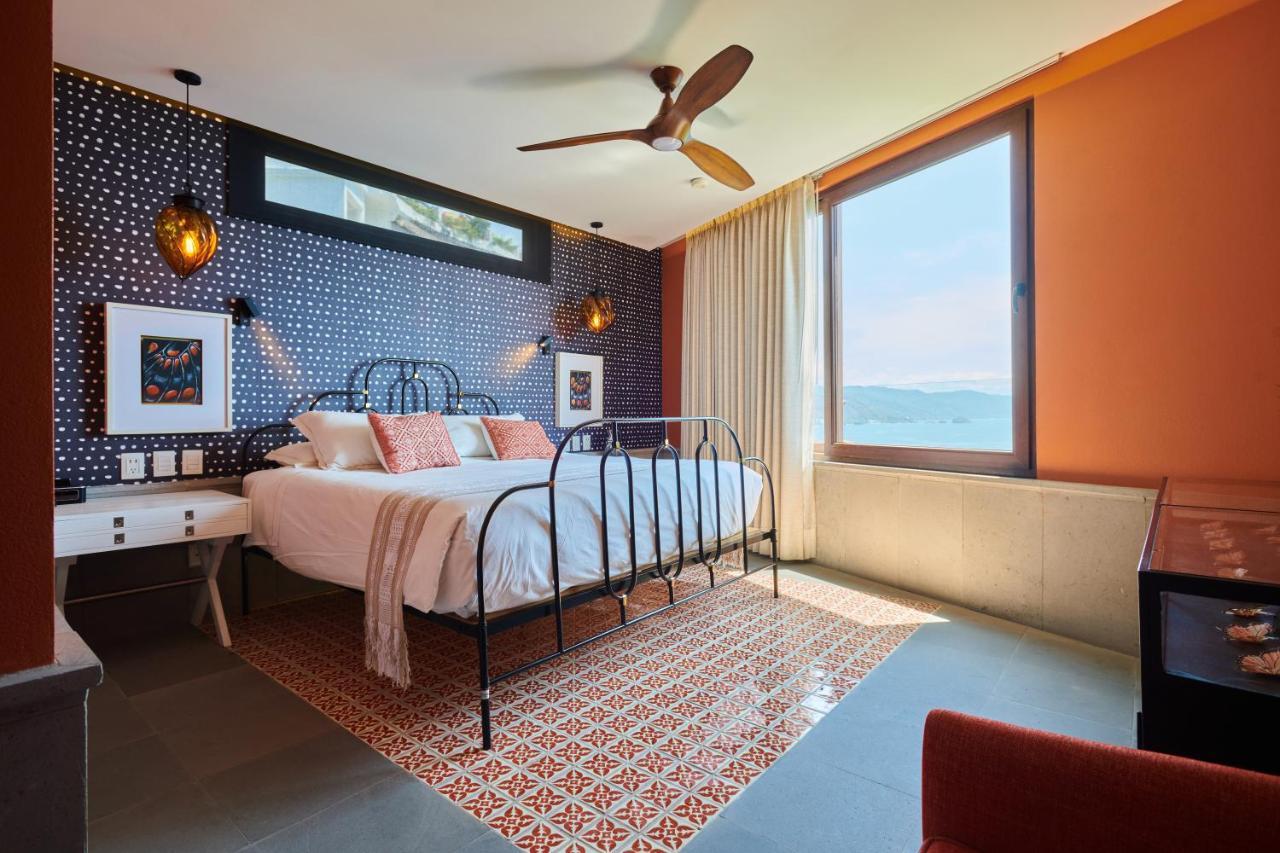 Hotel Luxury Patio Azul (Adults Only) Puerto Vallarta Esterno foto A bedroom at the hotel