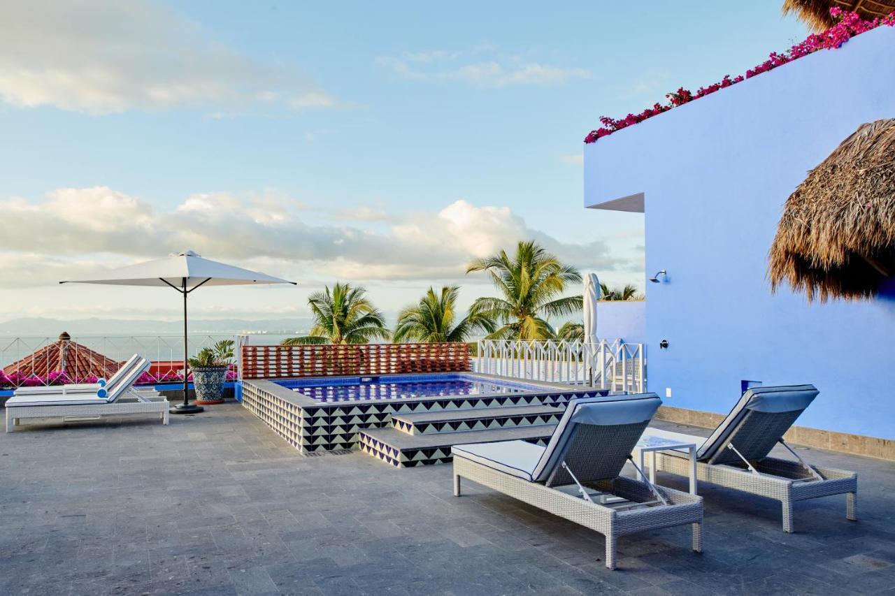 Hotel Luxury Patio Azul (Adults Only) Puerto Vallarta Esterno foto Rooftop pool at the Hotel Habita, Tulum, Mexico